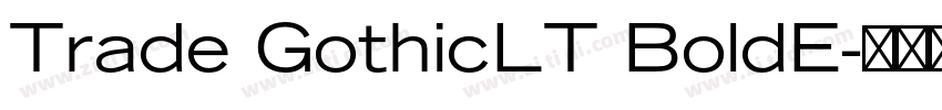Trade GothicLT BoldE字体转换